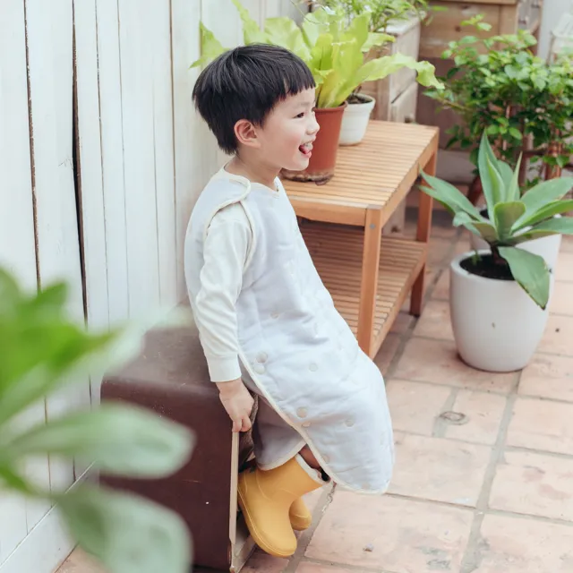 【MARURU】四季薄款 日本五層紗防踢被 嬰兒藍S(四季薄款｜ 五層紗防踢背心)