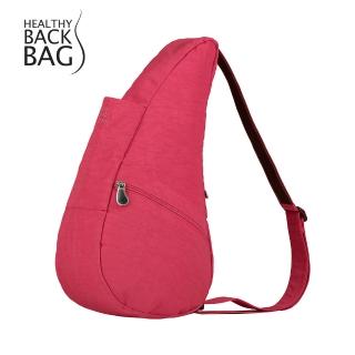 【HEALTHY BACK BAG】官方直營-基本款 TEXTURED NYLON SMALL 斜背包-桃果紅 男包 女包 側背包 大容量包