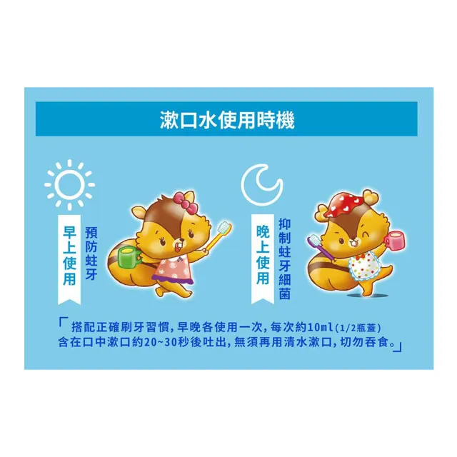 【Smiling 百齡】雙氟防蛀兒童漱口水500mlx6 (冰淇淋汽水/香檳葡萄)
