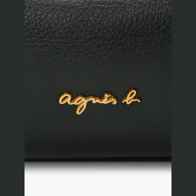 【agnes b.】Voyage 皮革 兩用肩背包 黑色