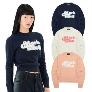 【Mark Gonzales】女款 MG LOGO 短版針織大學T