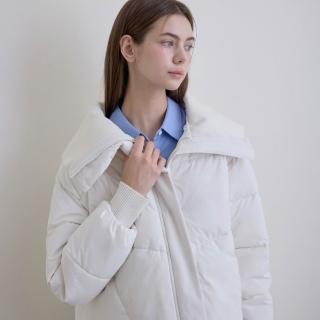 【GIORDANO 佐丹奴】女裝寬鬆翻領外套 Two Mile Wear系列(03 奶白)
