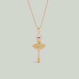 【Les Nereides】芭蕾舞伶-星耀金項鍊