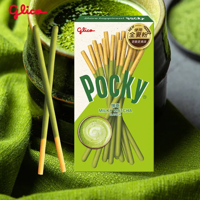 【Glico 格力高】官方直營 Pocky百奇 巧克力棒X10盒入(巧克力/草莓/抹茶/牛奶餅乾) (點心/餅乾/零食)