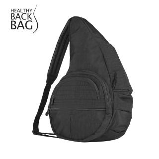 【HEALTHY BACK BAG】官方直營-基本款 TEXTURED NYLON BIG BAG 斜背包-經典黑 男包 女包 大容量包 健身包