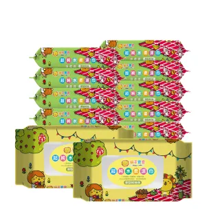 【獅子寶寶】超純水厚型濕巾含保濕蓋80抽12包/箱(EDI超純水 手口濕巾 台灣製 寶寶嬰兒溼紙巾加厚 柔膚巾)