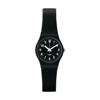 【SWATCH】LADY BLACK SINGLE 經典手錶/女錶/瑞士製造 LB170E(25mm)
