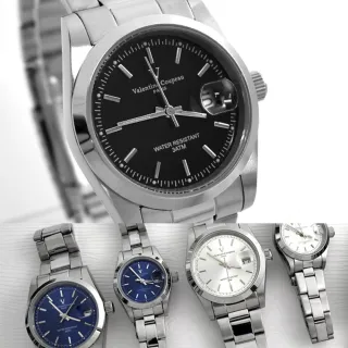 【Valentino Coupeau】范倫鐵諾.古柏 經典線條刻度鋼錶(手錶)