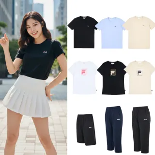 【FILA】精選運動服飾/運動短TEE/休閒運動長褲/運動褲(任選)