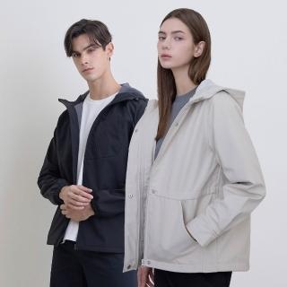 【GIORDANO 佐丹奴】男女裝防風防潑水軟殼連帽外套(多色任選)