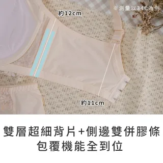 【玉如阿姨】半糖主義內衣。清新甜感集中托高 台灣製※0792蜜橙粉  (A.B.C罩 軟鋼圈 集中 托高)