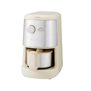 【Vitantonio】自動研磨悶蒸咖啡機(奶油白)