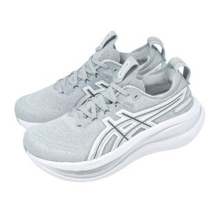 【asics 亞瑟士】慢跑鞋 Gel-Nimbus 28 ATC 女鞋 灰 銀 復古系列 緩震 1012B988020