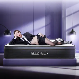 【Lunio】Nooz Helix標準雙人5尺乳膠獨立筒床墊(英國工藝五星級飯店躺感 專為台灣人所打造 平價高CP)