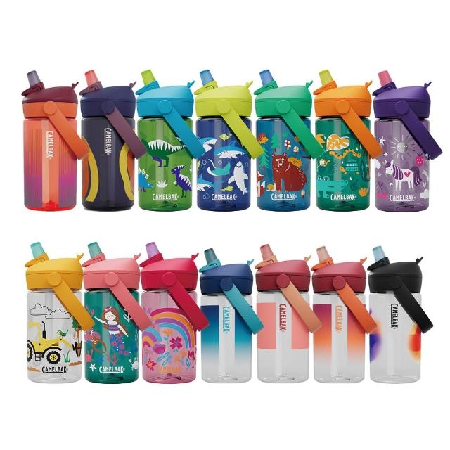 【CAMELBAK】400ml Flip Straw 兒童吸管運動水瓶RENEW(兒童水壺/提把/吸管式)