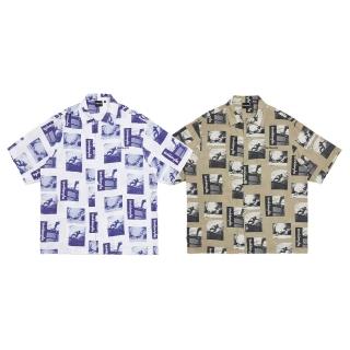 【Mark Gonzales】男款 復古印花短袖襯衫