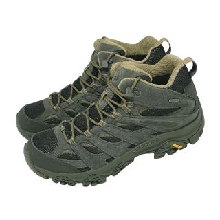 【MERRELL】登山鞋 Moab 3 Mid WP 男鞋 黑 灰 防潑水 中筒 黃金大底 山系 ML00003598