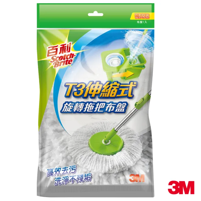 【3M】百利旋轉拖把布盤(各式旋轉拖把通用/適用好神拖)