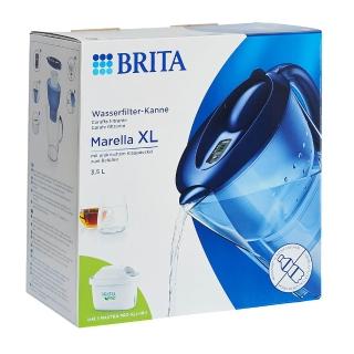 【BRITA】歐洲原裝進口Marella XL FILTER WITH MAXTRA PRO濾水壺3.5L+PRO濾芯1入(共1壺1芯/原裝平輸)
