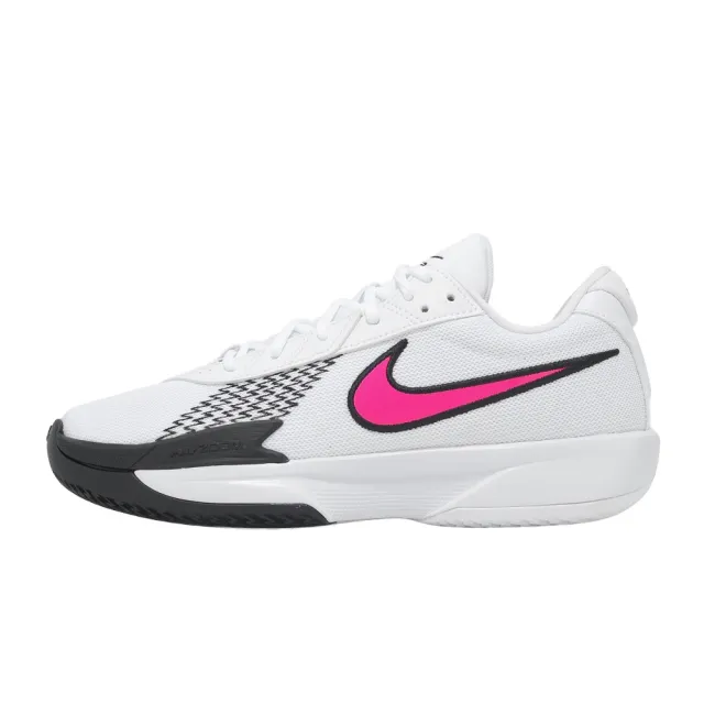 【NIKE 耐吉】籃球鞋 Air Zoom G.T. Cut Academy EP 男女鞋 白 桃紅 氣墊 緩震(FB2598-108)