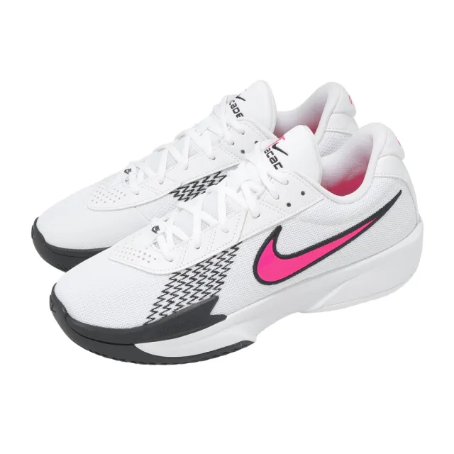 【NIKE 耐吉】籃球鞋 Air Zoom G.T. Cut Academy EP 男女鞋 白 桃紅 氣墊 緩震(FB2598-108)