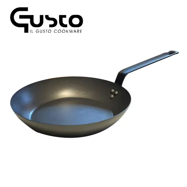 【GUSTO】32cm 商用平底鍋(黑鐵1.5mm)