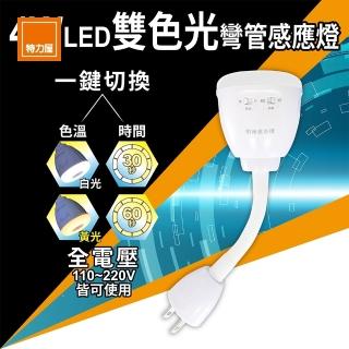 【特力屋】明沛4W LED雙色光彎管感應燈 MP9409