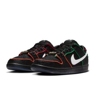 【NIKE 耐吉】Bronx Girls Skate x Nike SB Dunk Low 黑 聯名 顆粒皮革 運動鞋 男鞋 HV1664-001