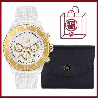 【CAMPO MARZIO】組 Ice Watch 40mm 矽膠手錶 + CAMPO MARZIO RFID防盜名片證件包