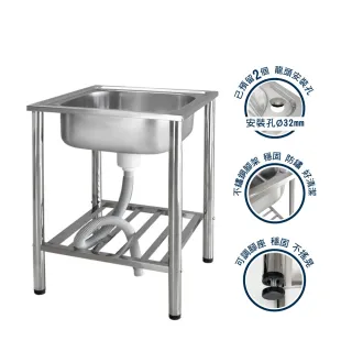 【特力屋】大型不鏽鋼水槽 62x46cm