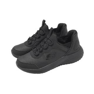【SKECHERS】休閒鞋 Bounder Slip-Ins 中大童 女鞋 黑 彈力鬆緊帶 運動鞋 403896LBBK