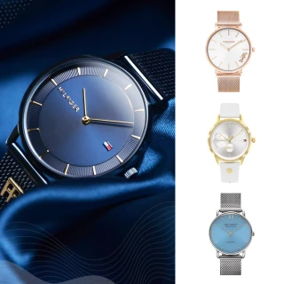 【COACH】x CALVIN KLEIN x TOMMY HILFIGER時尚款式 米蘭帶/皮革/鋼帶 手錶 男女款 情人節(共75款)