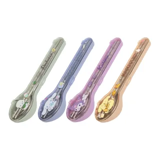 【HOUSUXI 舒希】三麗鷗系列-316不鏽鋼餐具三件組-A3(上掀式外盒-款式可選)