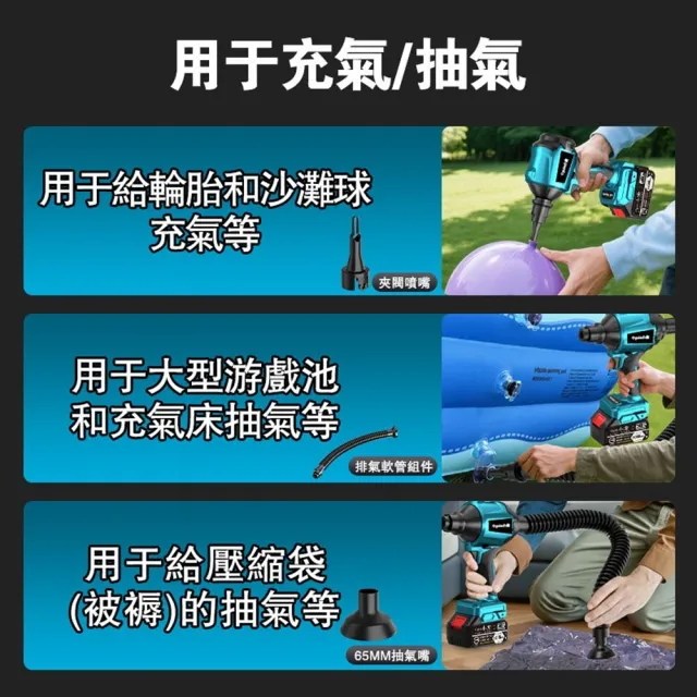 【Ogula 小倉】空氣槍 吹塵槍 除塵槍（10節兩電）+全套配件(空氣槍 吹塵槍 除塵槍 充電式風槍)