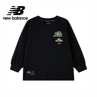 【NEW BALANCE】NB 小小探險家童裝長袖上衣_7DG1204WBK_男童/女童_黑色