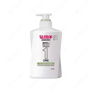 【Kao 花王】MENS Biore ONE 多功能全身潔淨露(草本) 480ml