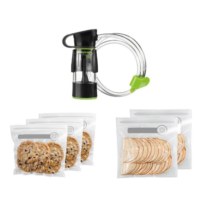 【FoodSaver】(福利品)真空夾鍊袋轉接頭組