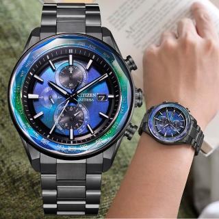 【CITIZEN 星辰】ATTESA系列 超級鈦 光動能電波 計時腕錶 錶 手錶 送禮 (AT8314-53L)