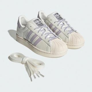 【adidas 愛迪達】Superstar II W 女 運動休閒鞋 舒適 白 紫(JR6984)