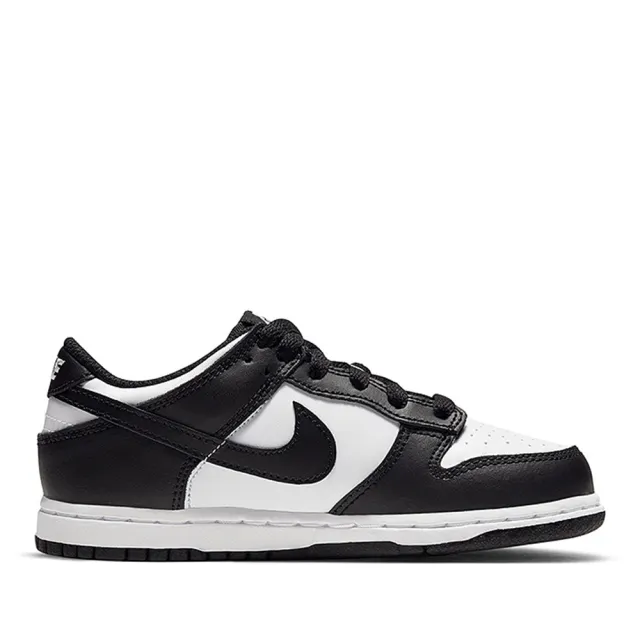 【NIKE 耐吉】休閒鞋 童鞋 中童 兒童 運動鞋 DUNK LOW PS 黑白 CW1588-100
