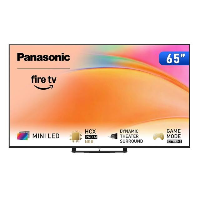 【Panasonic 國際牌】65型4K Mini LED 144Hz Fire TV聯網顯示器 無視訊盒(TV-65W95BGT)