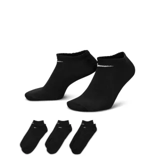 【NIKE 耐吉】襪子 踝襪 運動襪 3雙組 U NK EVERYDAY LTWT NS 132 黑 SX7678-010