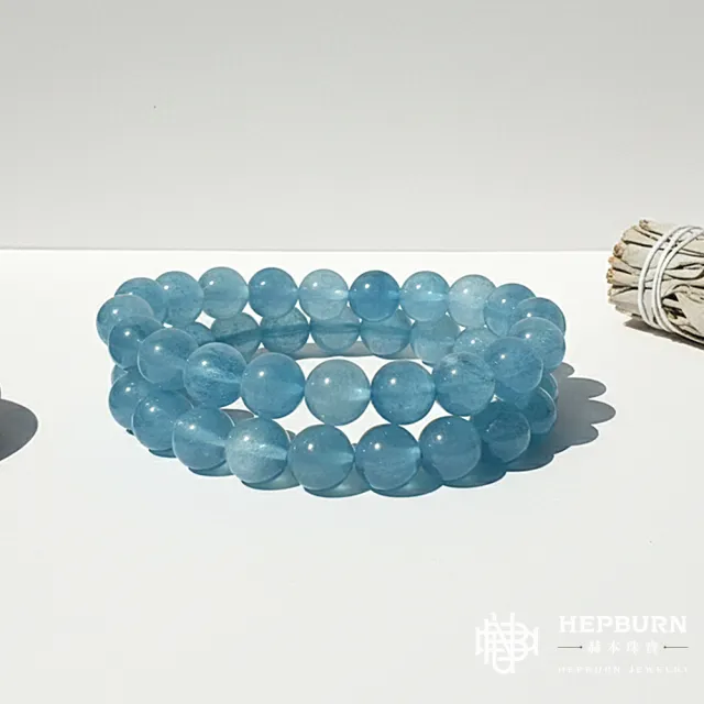 【赫本珠寶】($4680)濃郁海藍寶手串