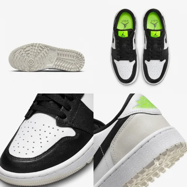 【NIKE 耐吉】高爾夫球鞋 Air Jordan 1 Low G 男鞋 防水鞋面 黑 白 休閒鞋 AJ1(DD9315-108)