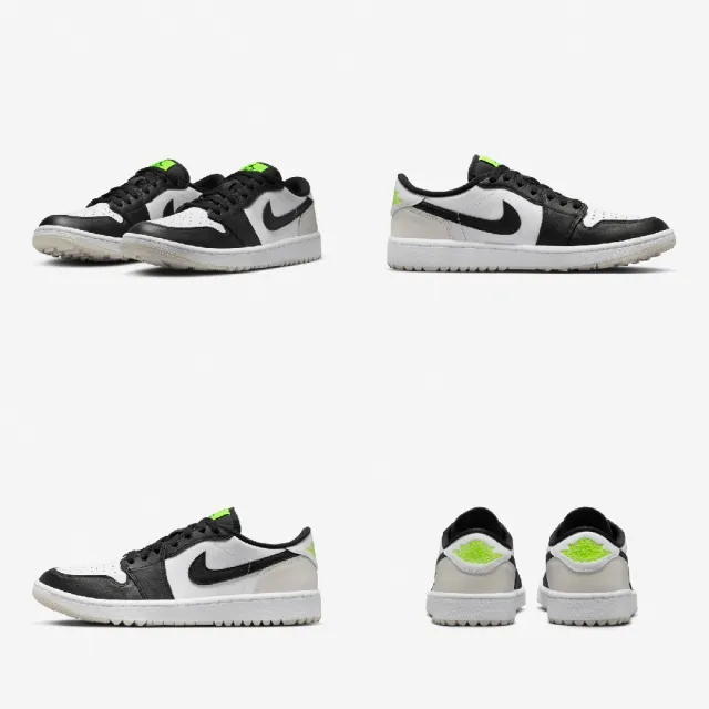 【NIKE 耐吉】高爾夫球鞋 Air Jordan 1 Low G 男鞋 防水鞋面 黑 白 休閒鞋 AJ1(DD9315-108)