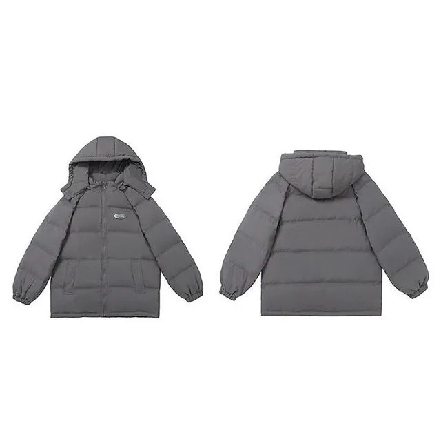 【巴黎精品】現貨出清 真羽絨90%白鴨絨羽絨外套羽絨衣夾克(連帽寬鬆短款防寒保暖女外套3色p1ah41 5P)