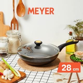 【MEYER 美亞】輕量不沾鍋 炒鍋28cm 含蓋 - NEW SKYLINE系列