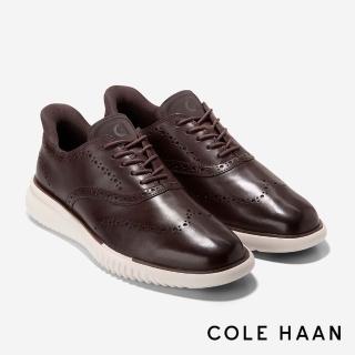 【Cole Haan】2.ZG EVO WINGTIP QUICK-ON OXFORDS 翼尖牛津鞋 男款寬楦 木質棕(C42847)