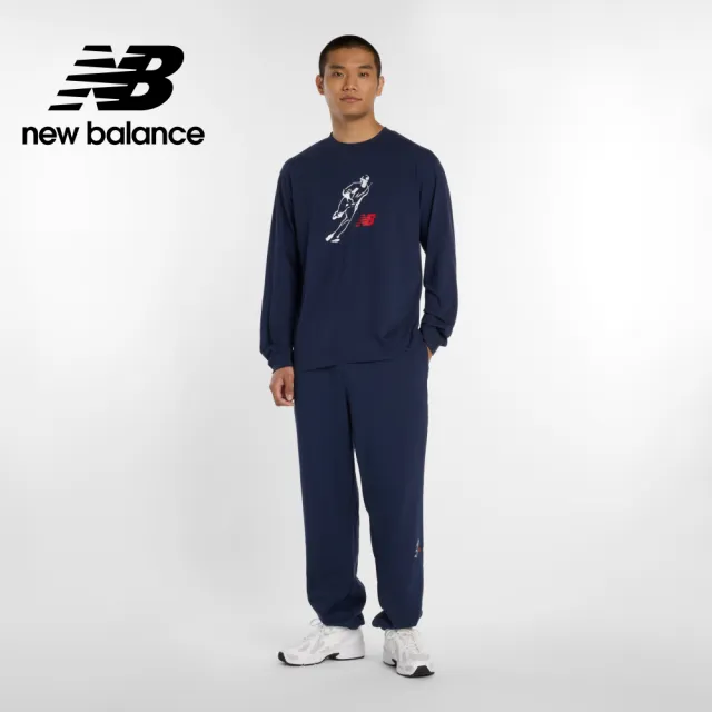 【NEW BALANCE】NB 大學T 大谷翔平x長袖上衣_男性_黑/深藍_MT6129GVBK_MT6129GVTNV(美版 版型偏大)