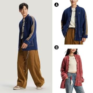 【adidas 愛迪達】中式唐裝外套 針織外套 運動外套 NY KNIT JKT U 男女 A-KR5064 B-KT3852